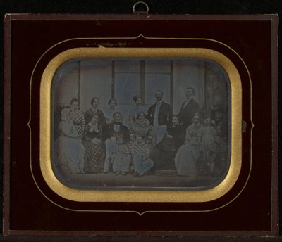 Retrato de grupo familiar de catorce miembros de Eynard-Lullin de Jean Gabriel Eynard